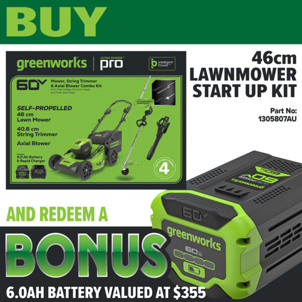 Greenworks 60V Home Owner Kit