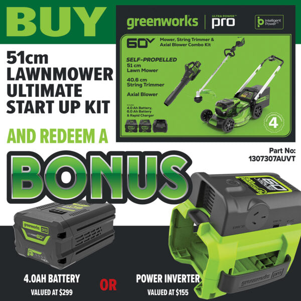 Greenworks 60V Battery Ultimate Start Up Kit