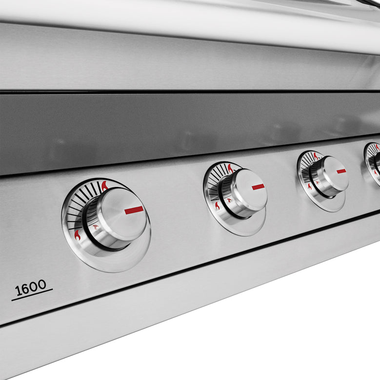 BeefEater 1600 Series 5-Burner Built In BBQ Stainless Steel