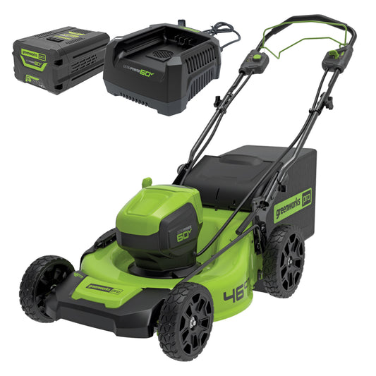 Greenworks 60V Battery 18" (460mm) 4.0ah Self Propelled Lawn Mower Kit