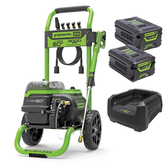 Greenworks PWC401 60V Battery 3000PSI Dual Port Pressure Washer Kit