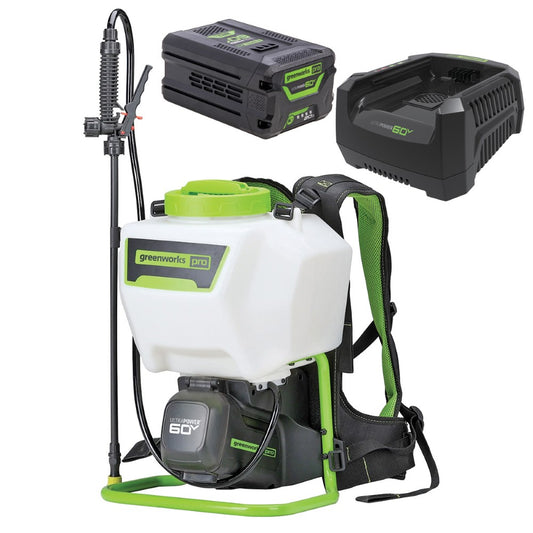 Greenworks 60v Battery Backpack Pressure Sprayer 2.0ah Kit