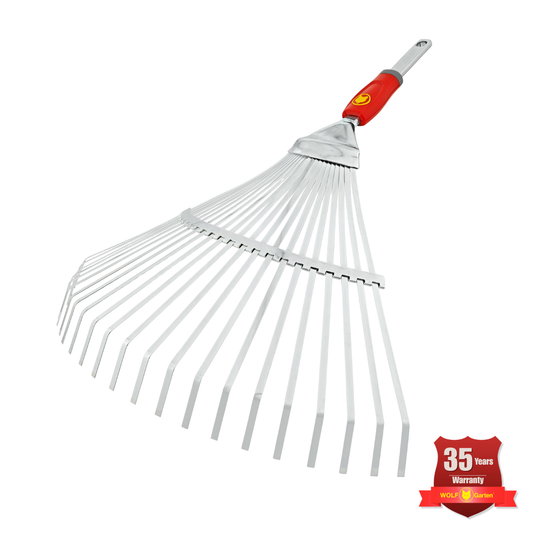 Wolf Garten UE-M Flat Tine Steel Lawn Rake