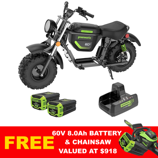 Greenworks 60V Stealth Mini Bike