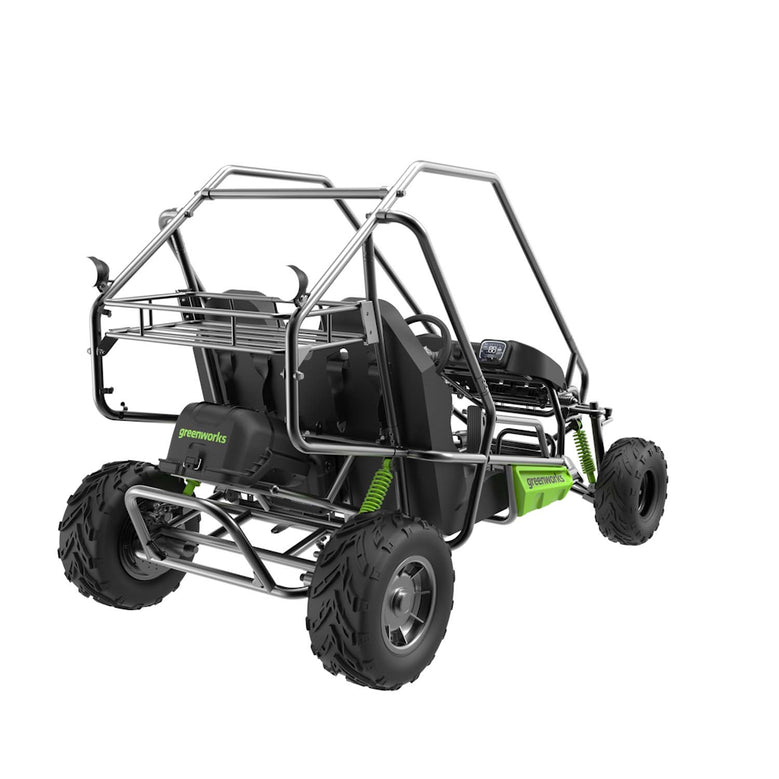 Greenworks 60v All-Terrain 2-Seat Electric Youth Go-Kart