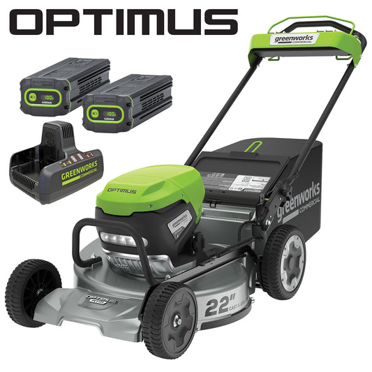 Greenworks Commercial ATM22 82v Optimus Battery Lawn Mower Kit