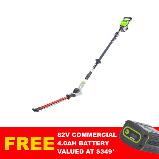 Greenworks 82PH62T 82v Battery Telescopic Pole Hedger (Skin Only)