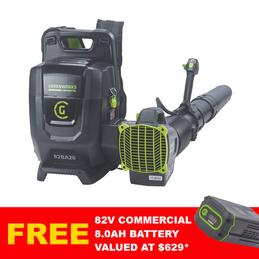 Greenworks 82BA26 82v Battery Backpack Blower (Skin Only)