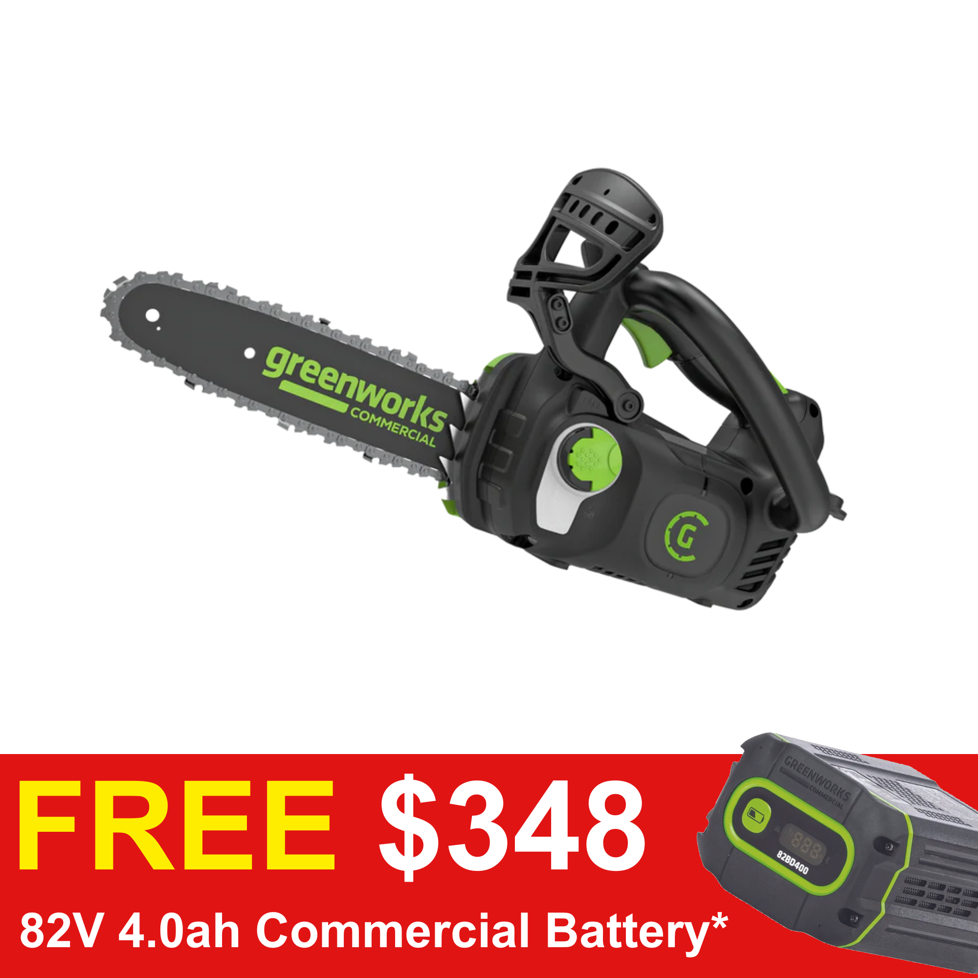 Greenworks 82TCS15 82v Battery Top Handle Chainsaw (Skin Only)