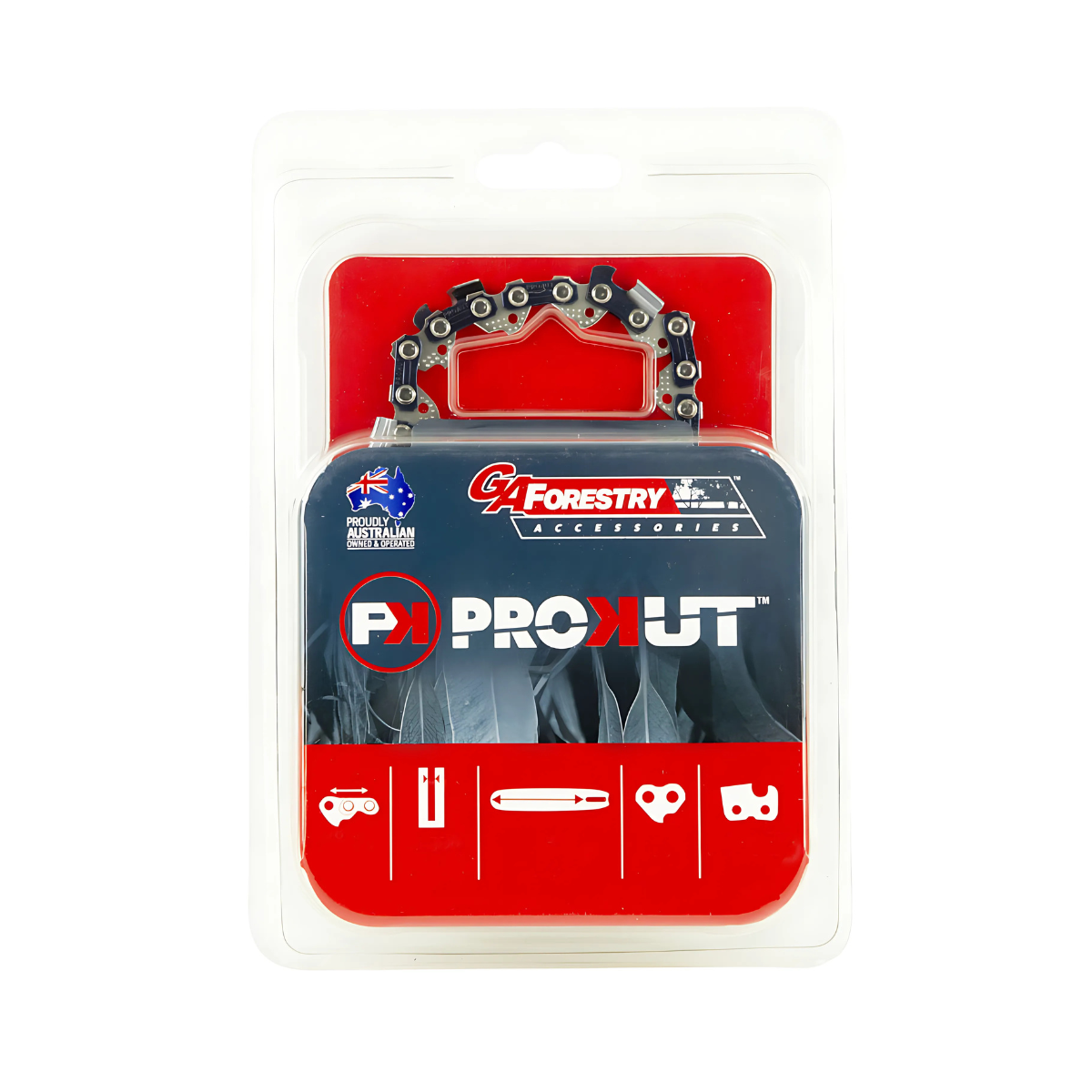 ProKut Semi Chisel Chain - 14" 1/4" .043 72 DL (GAF14SD072DL)