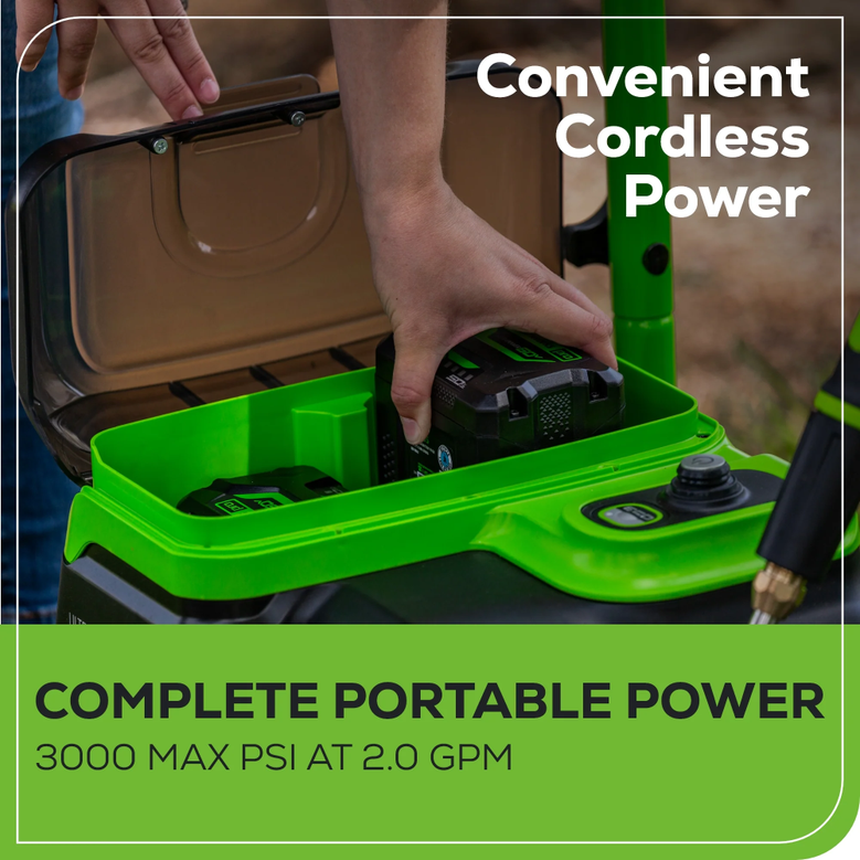 Greenworks PWC401 60V Battery 3000PSI Dual Port Pressure Washer (Skin Only)