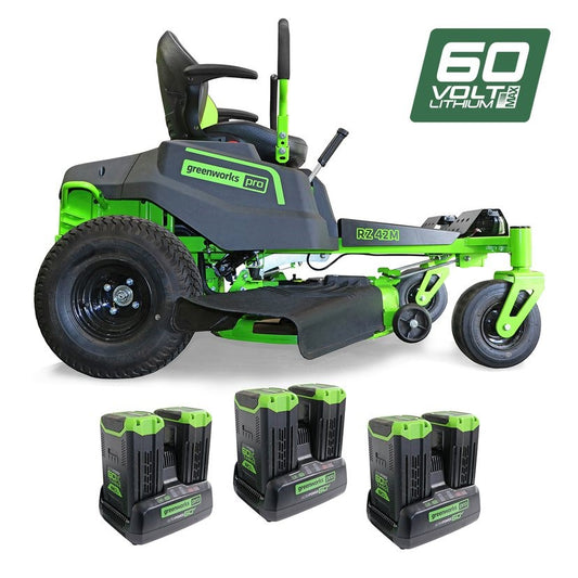 Greenworks 60v Battery Zero Turn 42" Ride-On Mower