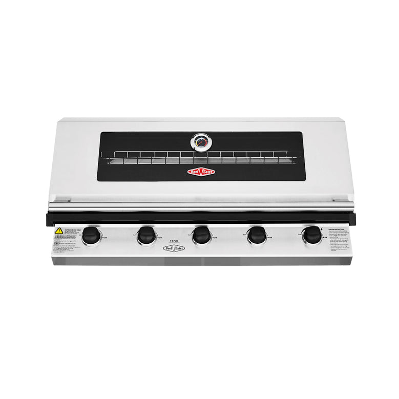 BeefEater 1200 Series 5-Burner Built In BBQ Stainless Steel