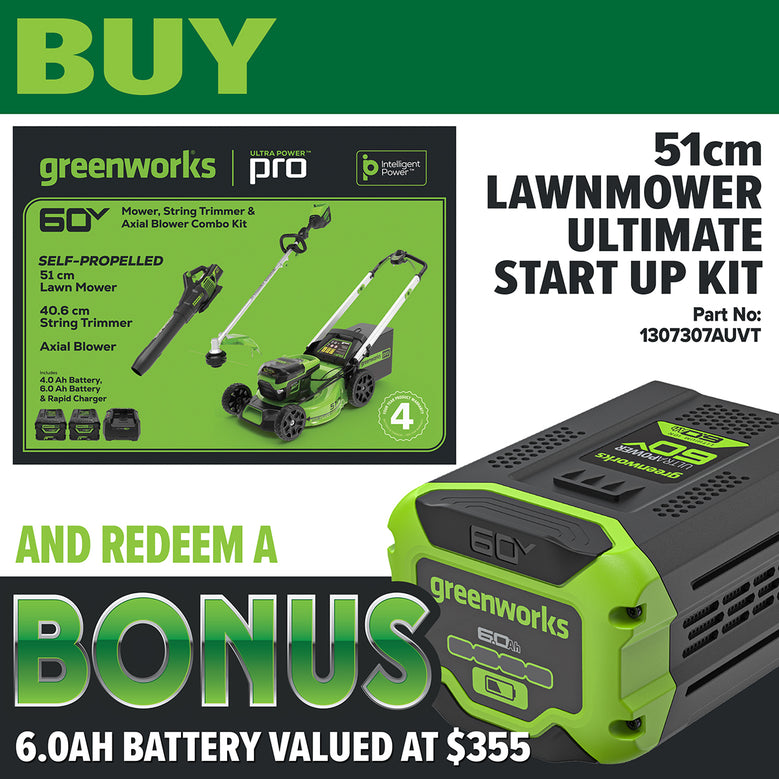 Greenworks 60V Battery Ultimate Start Up Kit