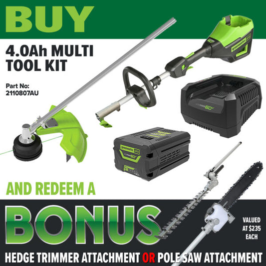 Greenworks 60v Battery String Trimmer Kit