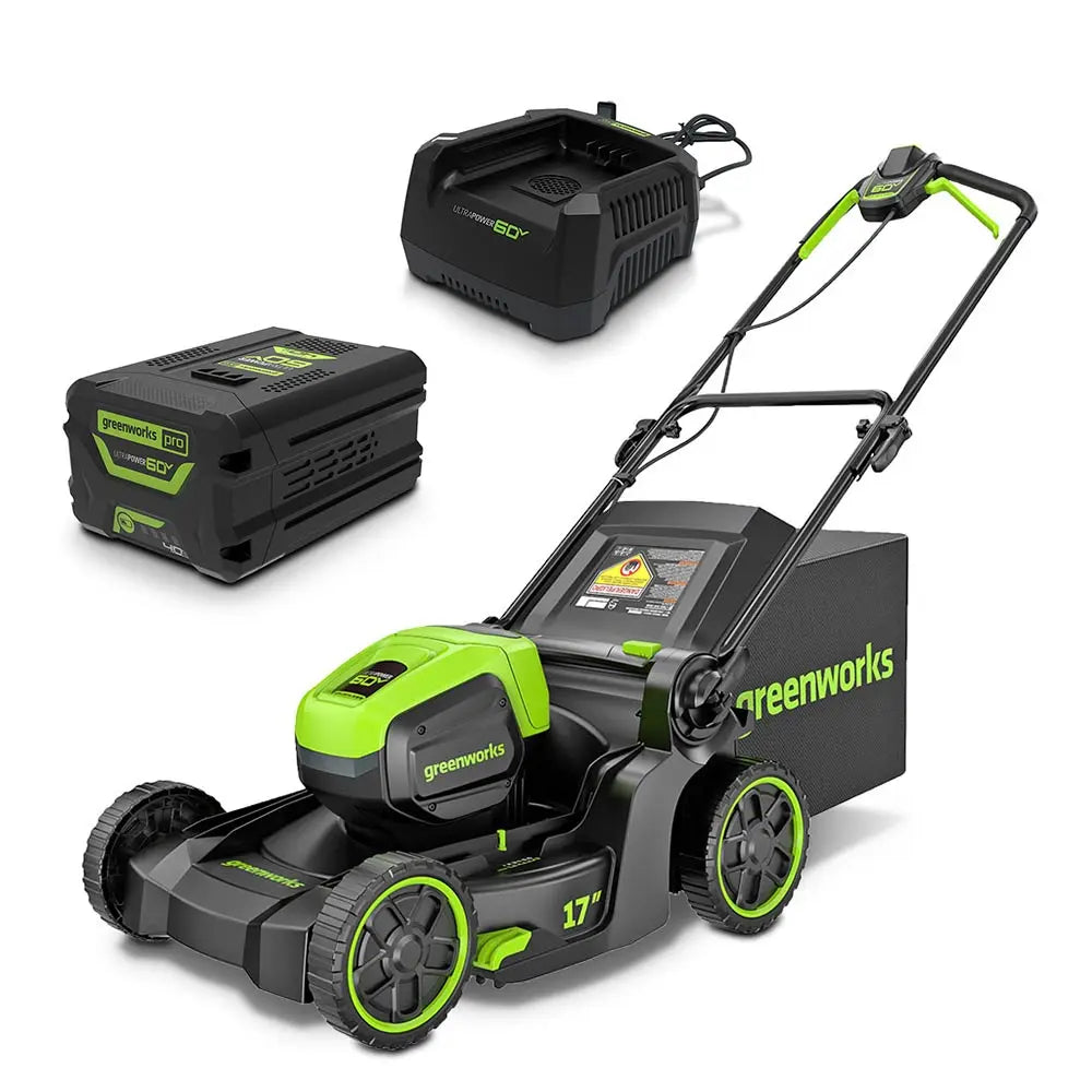Greenworks 60V Battery 17" (430mm) 4.0ah Lawn Mower Kit