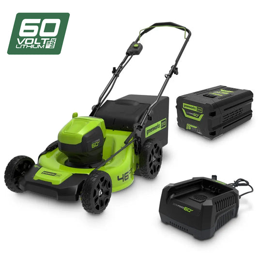 Greenworks 60v 46cm Battery Lawn Mower Kit
