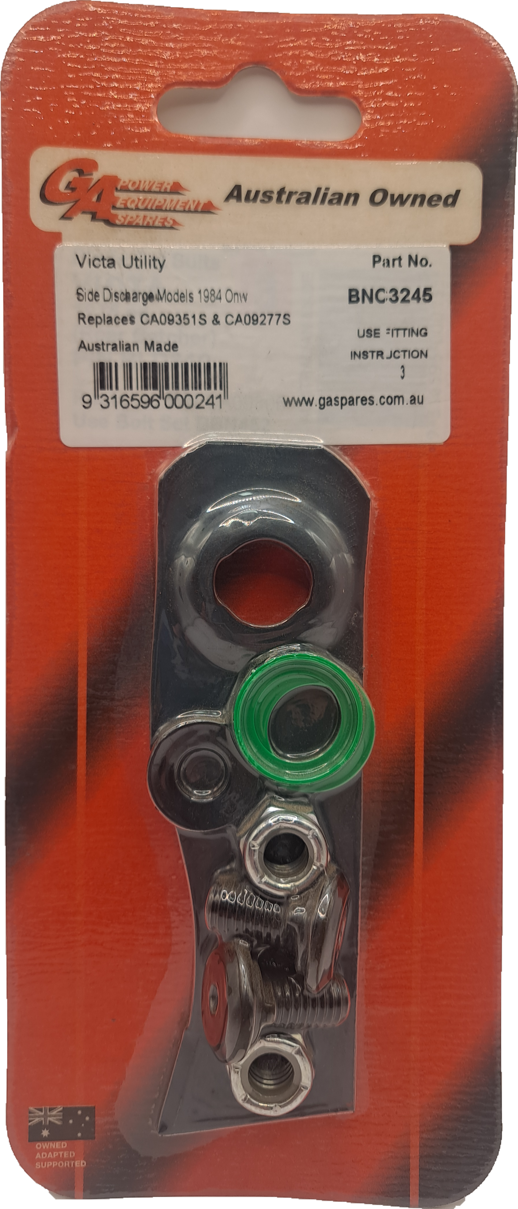 Victa Utility Mower Blade & Bolt Kit x 2 (BNC3245)
