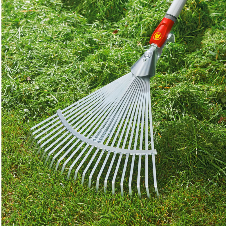 Wolf Garten UC-M Adjustable Flat Tine Steel Lawn Rake