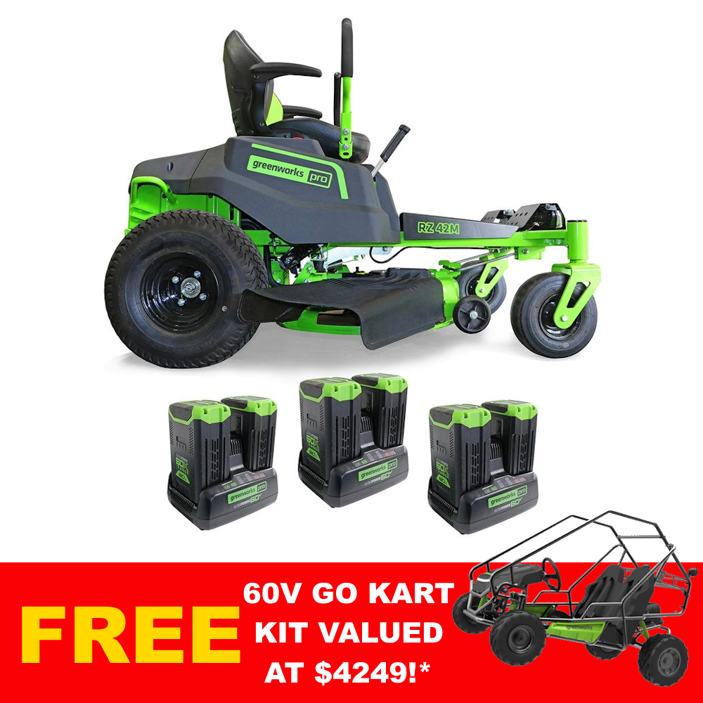 Greenworks 60v Battery Zero Turn 42" Ride-On Mower