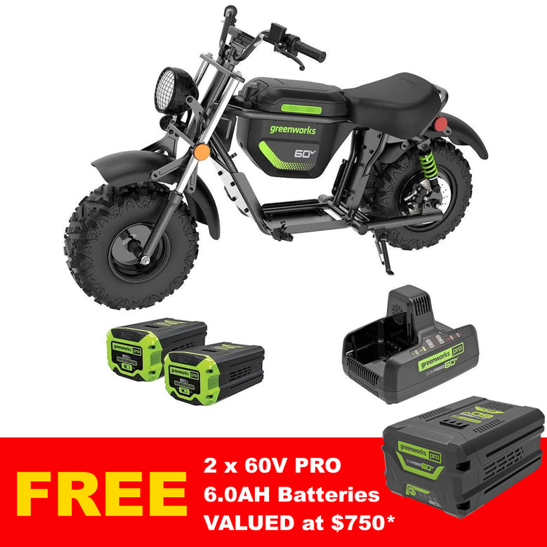 Greenworks 60V Stealth Mini Bike