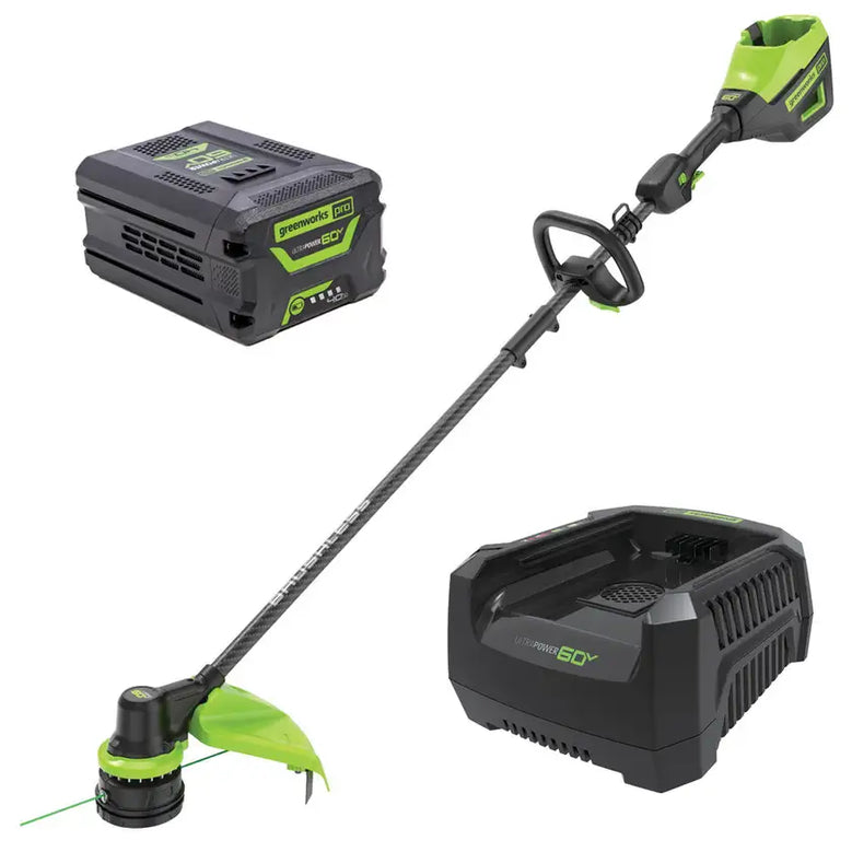 Greenworks ST60L416 60V Carbon Fibre Shaft 4.0Ah String Trimmer Kit