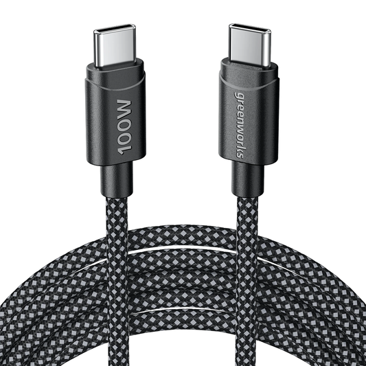Greenworks 24V POWERALL 100W 2Mtr USB-C – USB-C Charger Cable