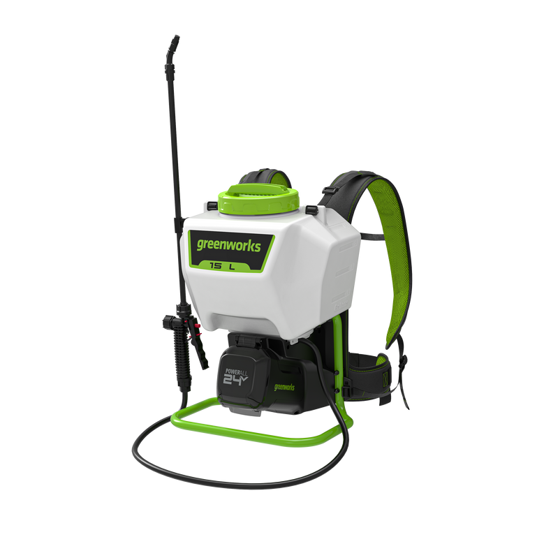 Greenworks 24V POWERALL Backpack Sprayer Kit with Dual Voltage 24V/60V Charger