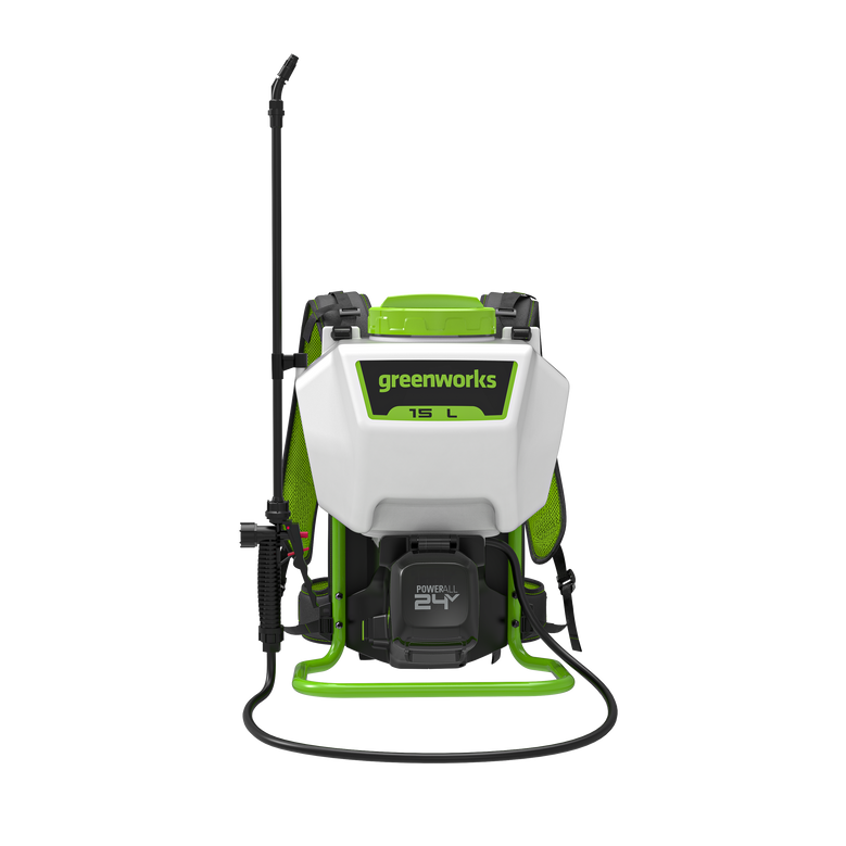 Greenworks 24V POWERALL Backpack Sprayer Kit with Dual Voltage 24V/60V Charger