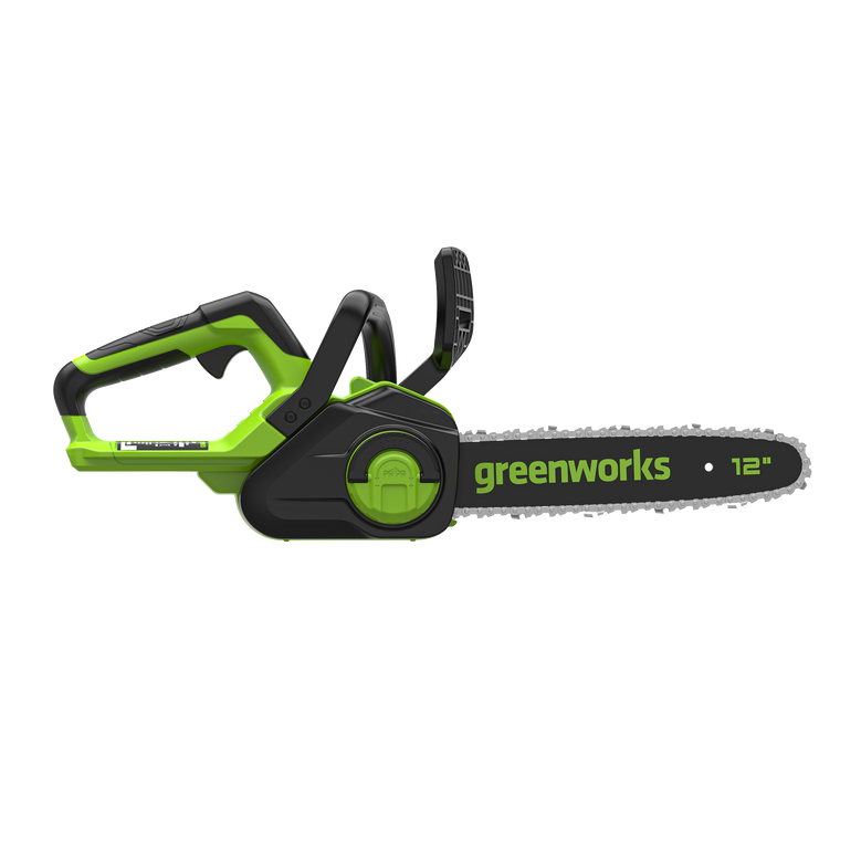 Greenworks 24V POWERALL 12” Chainsaw Kit with Dual Voltage 24V/60V Charger