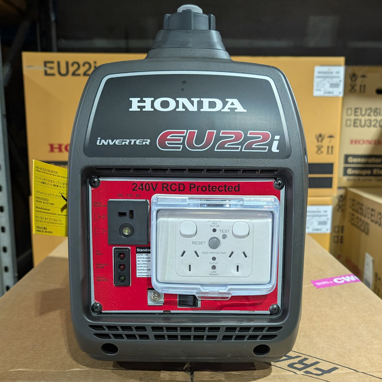 Honda EU22i Generator + Worksafe RCD