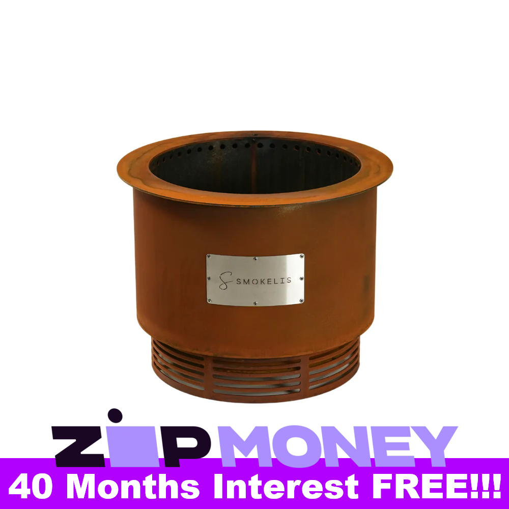 Smokelis Kindle - Corten Stainless Smokeless Fire Pit