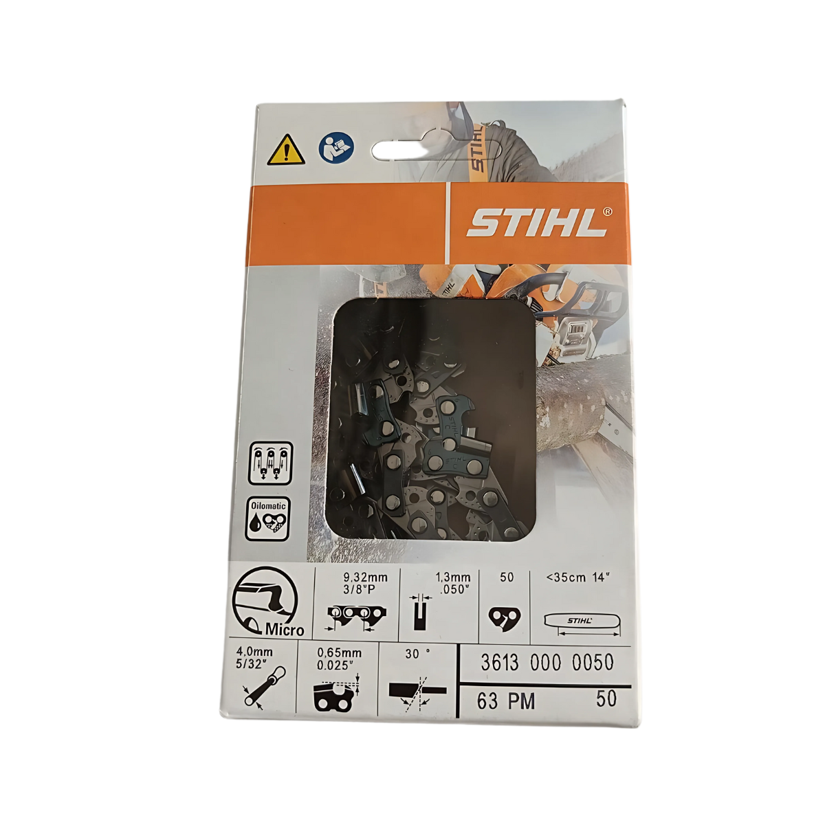 Stihl Semi Chisel Chain 16" 3/8P .050 55 DL (3613 000 0050) GYC