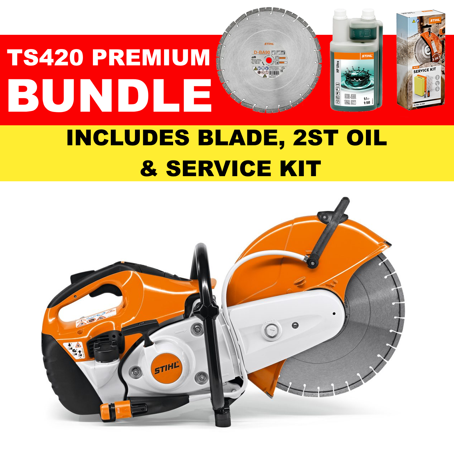 Stihl TS420 Petrol Cut-Off Saw Premium Bundle