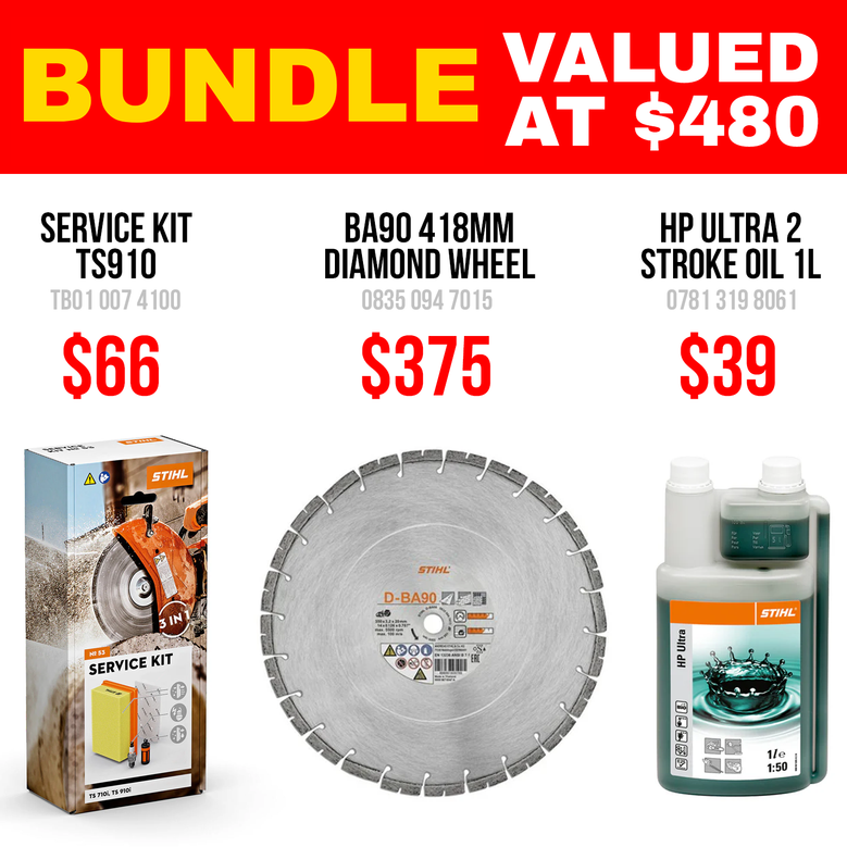 Stihl TS910i Petrol Cut-Off Saw Premium Bundle