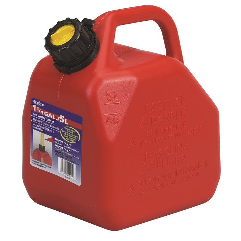 Plastic Fuel Can Scepter, Red - 5L (FUE8063)