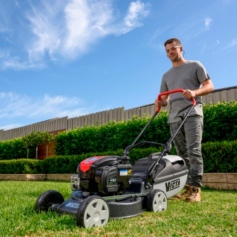 Victa 18 classic cut and catch petrol lawn mower review online